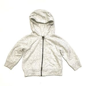 Carter’s • gray cotton zipper hoodie • 9 months